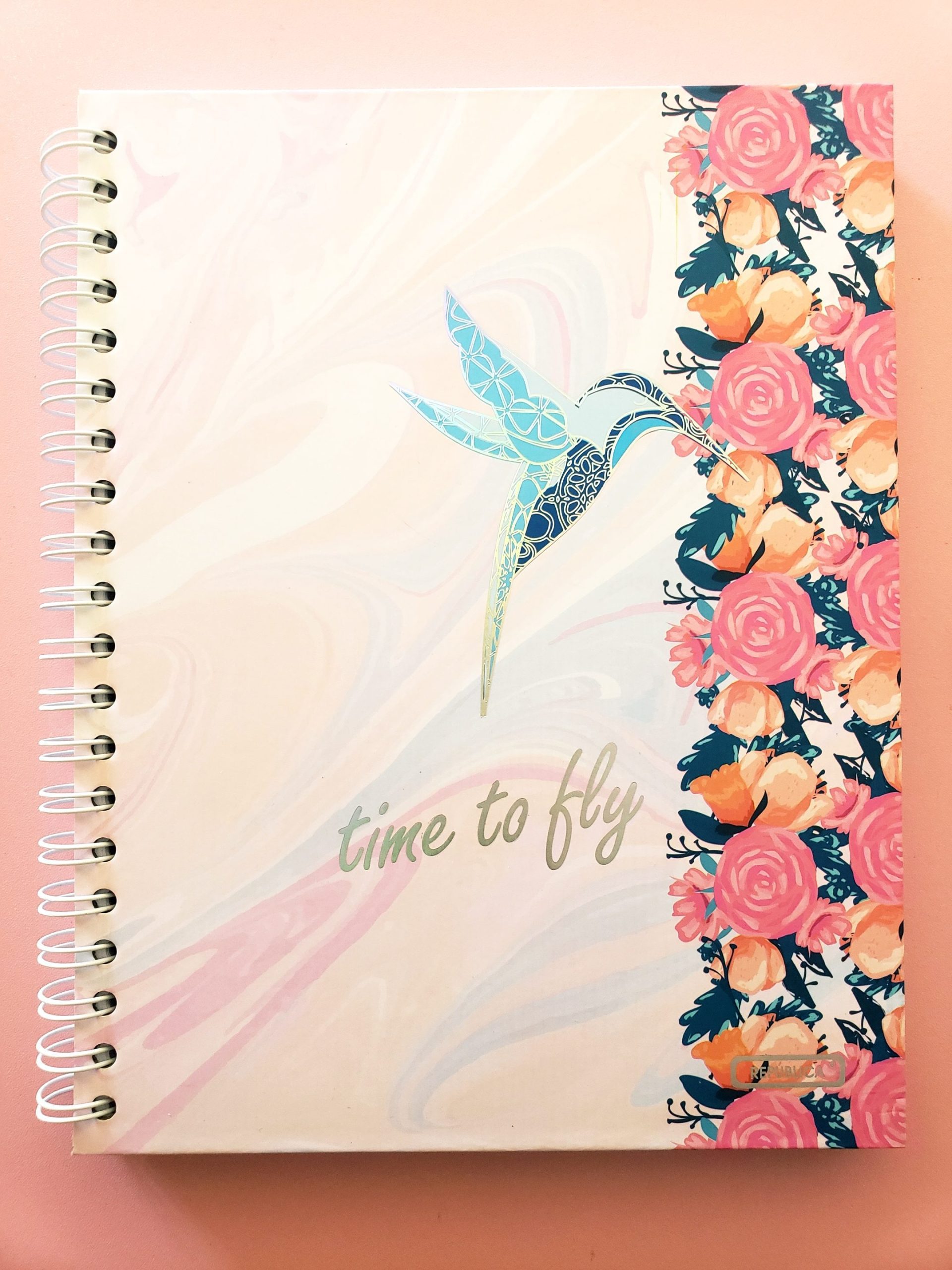 Libreta Pasta Dura Con Espiral Profesional Modelo Time To Fly Cute Shop