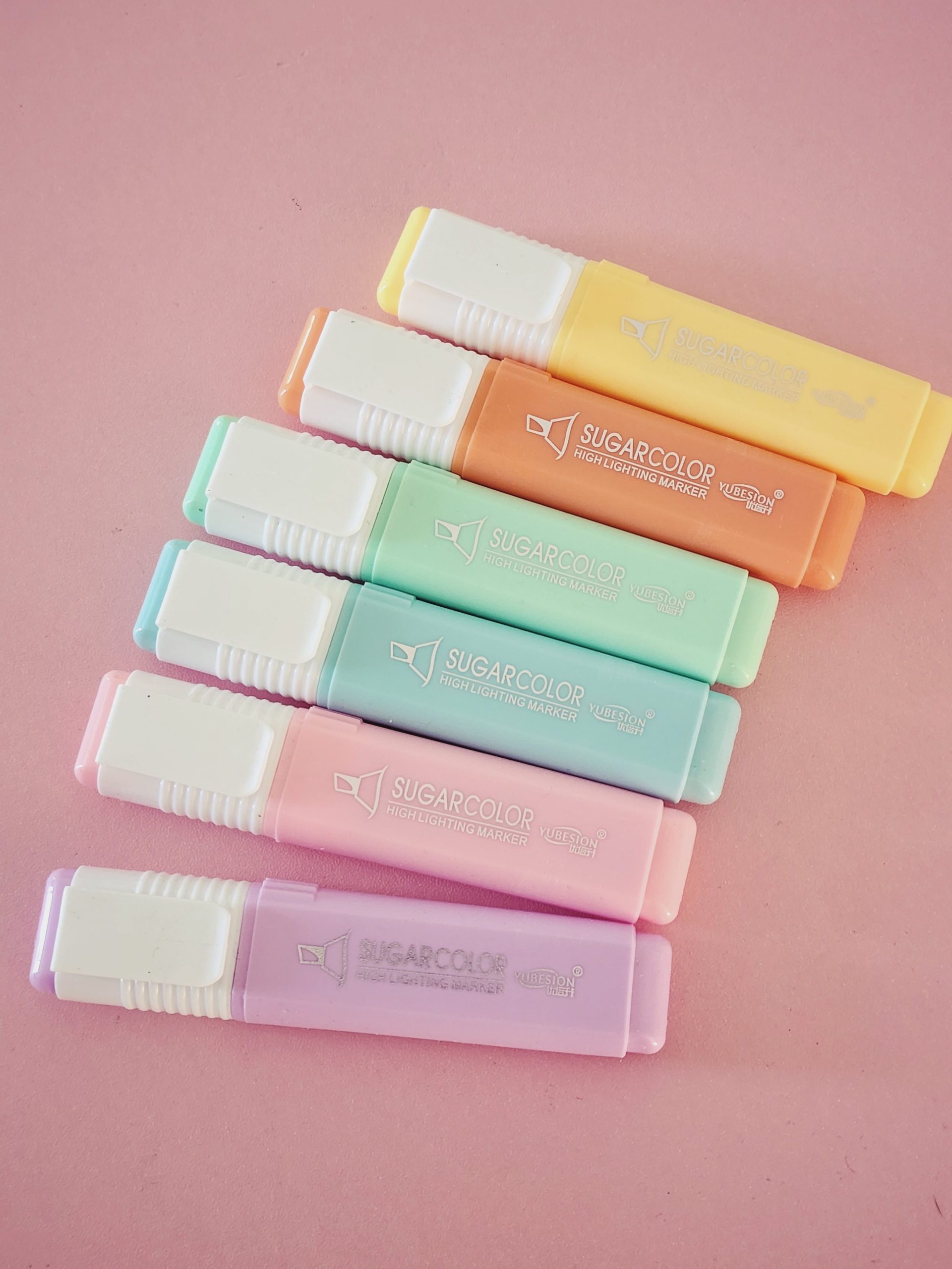 Pack De Marcatextos Sugarcolor Colores Pastel Cute Shop