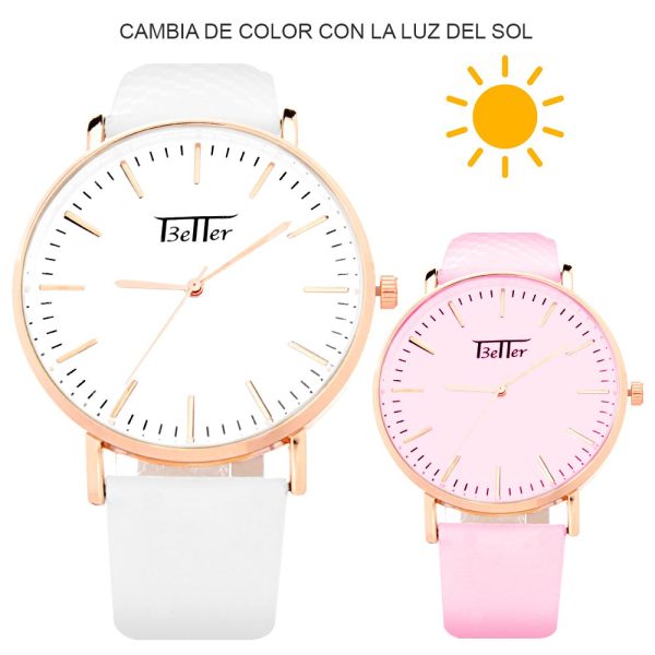 RELOJ DE SOL ROSA