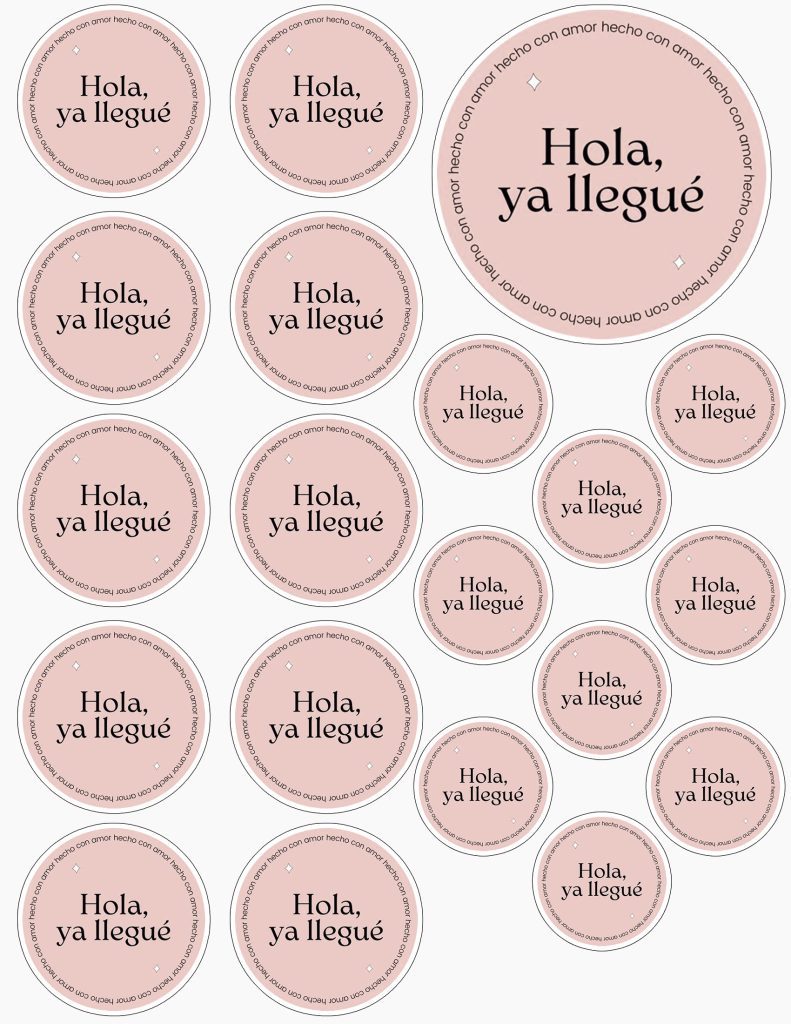 Sticker Calcomanias Estampas Para Emprendedores Hola Ya Llegu Tama O