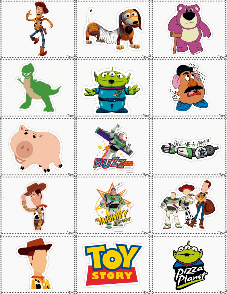 Sticker Calcomanias Toy Story Estampas Decorativas Tama O Carta Cute Shop