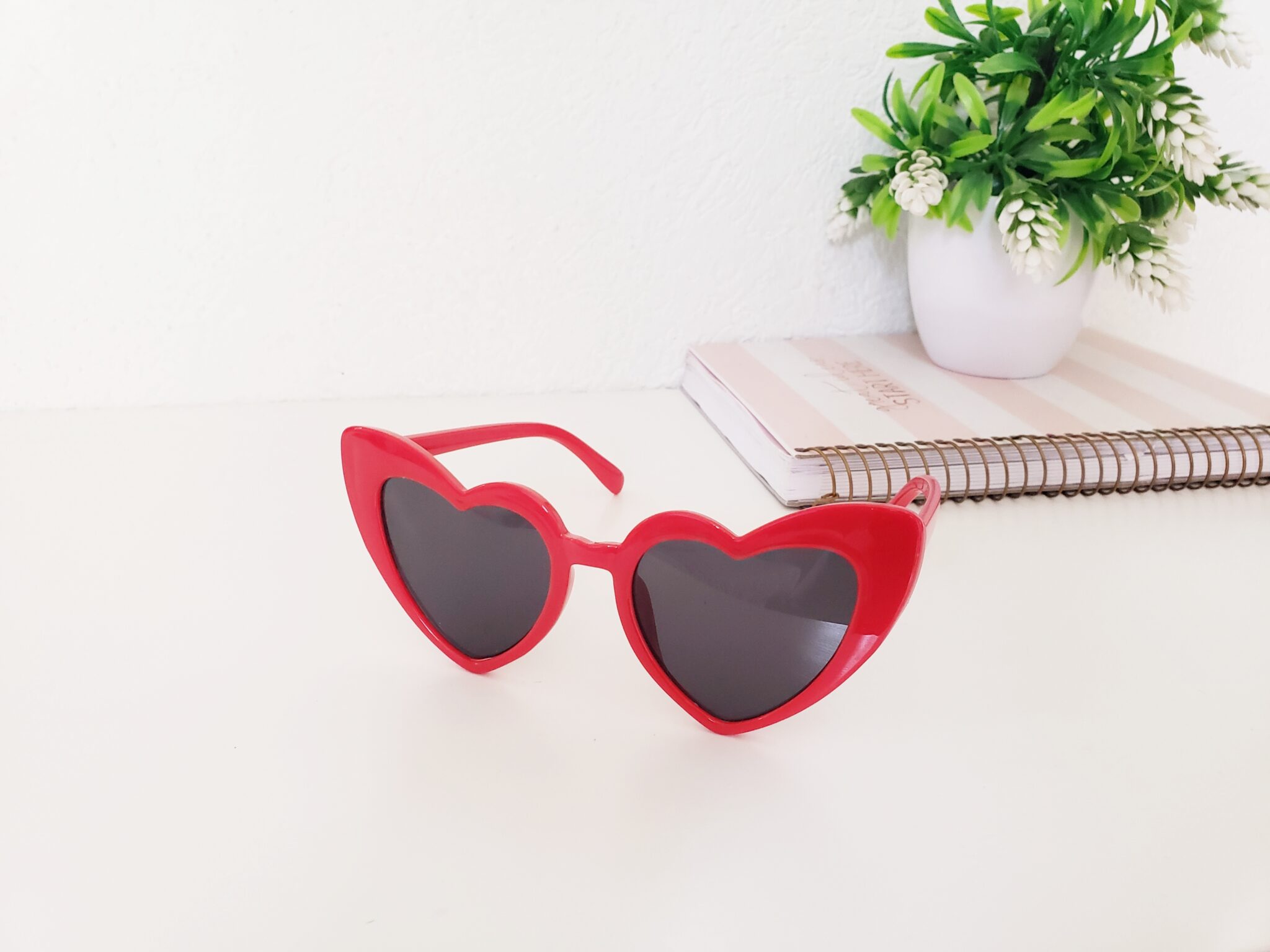 Lentes de corazon online rojos